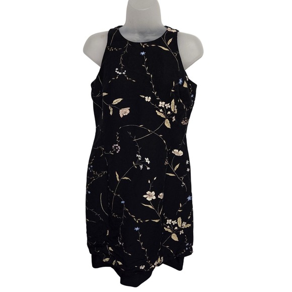 Jones New York Dresses & Skirts - Vintage 90s Jones New York Dress Floral Print‎ Sleeveless Black Size